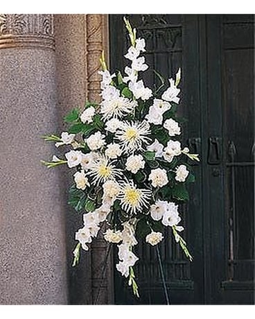 All-White Spray Flower Arrangement