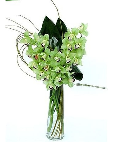 Simply Cymbidium Flower Arrangement