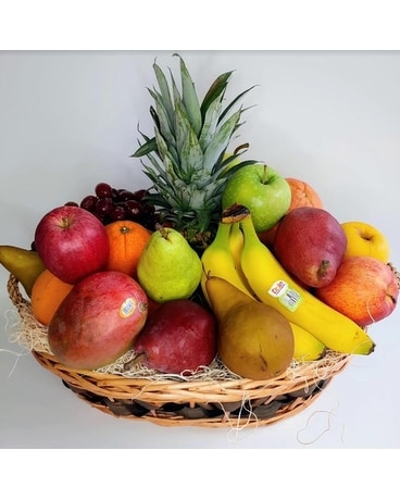 Olson's Festive Fruit Flower Arrangement