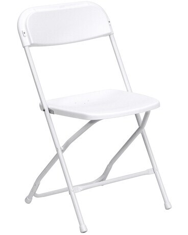White Standard Chair Flower Arrangement