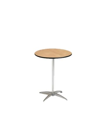 30” Round Lowboy Cocktail Table Flower Arrangement
