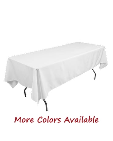 60” X 120” Linen Rectangle Tablecloth Flower Arrangement