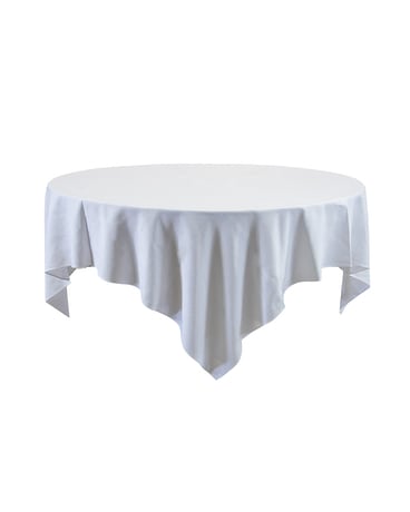 85” x 85” Square Linen Tablecloth Flower Arrangement