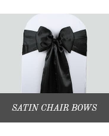Sash Chair Cover Tie Flower Arrangement