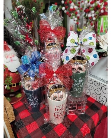 Holiday Travel Mug with Gourmet Gifts