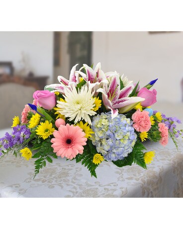Springtime Centerpiece Flower Arrangement