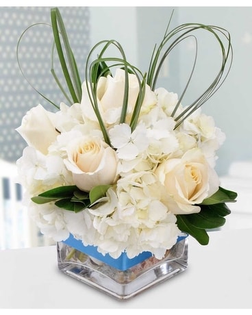 Baby Boy Welcome Flower Arrangement
