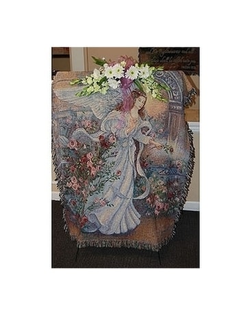 The Serene Sympathy Throw Funeral Arrangement