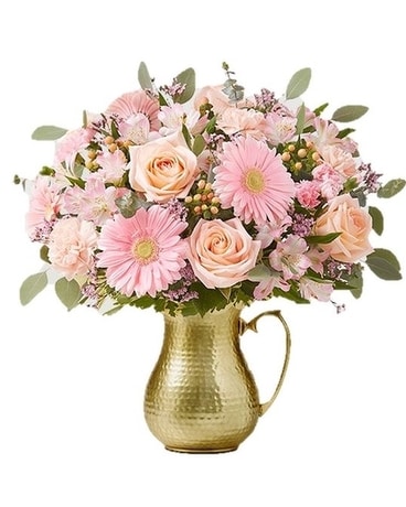 Blushing Beauty Medley Bouquet by Agnew Florist Flower Arrangement