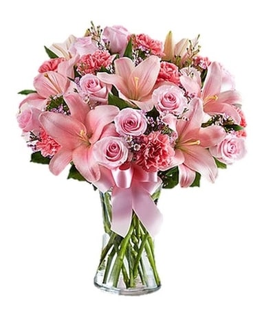 Expressions of Pink Flower Arrangement