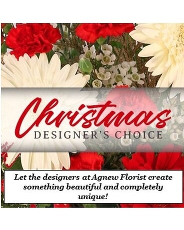 Christmas Designer's Choice Flower Arrangement