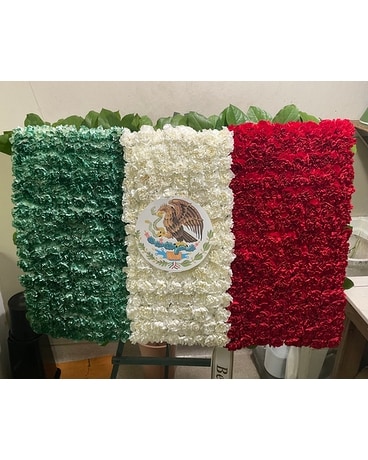 Mexican Flag Funeral Arrangement