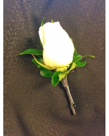 Rose Boutonniere and Greens Boutonniere
