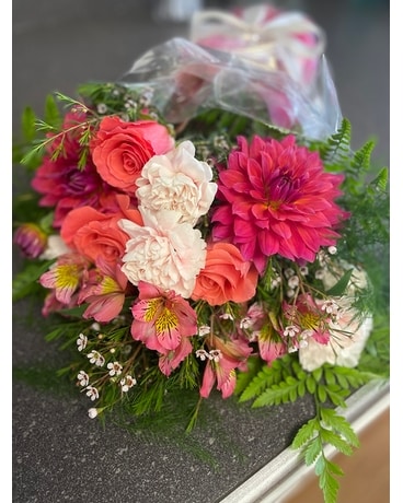 Pop of Pink Flower Arrangement