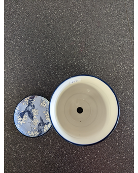Blue Bird pot w/ saucer Gifts