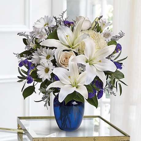 Beautiful in Blue in Abington MA - Hutcheon's Florist