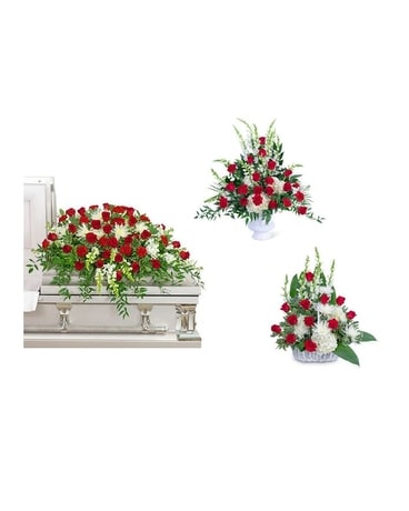 Serene Sanctuary Trio Funeral Arrangement