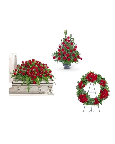 Everlasting Love Trio Funeral Arrangement