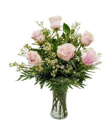Bashful Blush Flower Arrangement