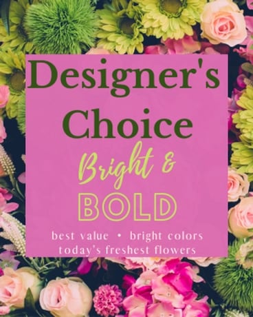 Designer's Choice - Bright and Bold Flower Arrangement