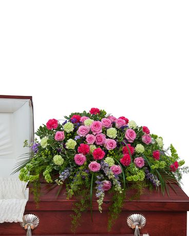 Forever Cherished Casket Spray Funeral Casket Spray Flowers