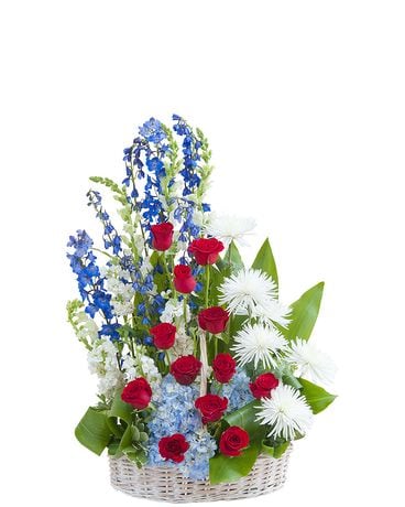 Honor Basket Tribute Funeral Arrangement