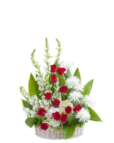 Enduring Strength Basket Funeral Arrangement