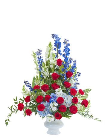 Honor Large Urn Funeral Arrangement