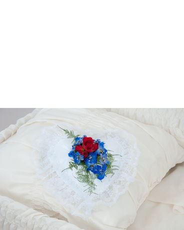 Heart Pillow Funeral Arrangement