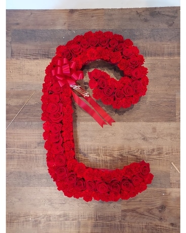 Custom Sympathy Design Flower Arrangement