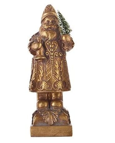 Antique Gold Santa Gifts