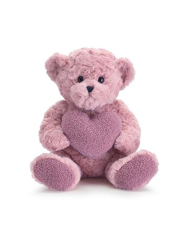 Swirling Fur Bear with Heart Gifts