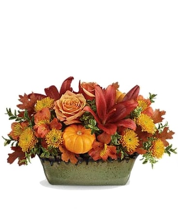 Country Oven Flower Arrangement