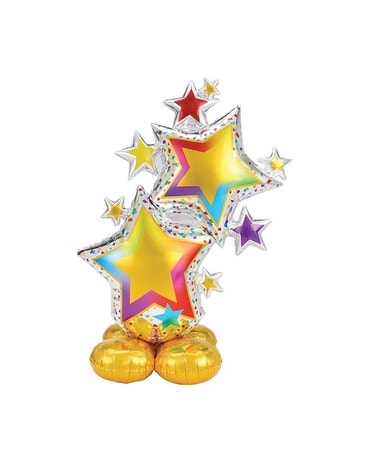 Colorful Star Cluster Balloon Tower Gifts