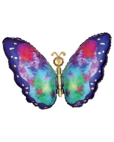Tie Dye Butterfly Balloon Gifts