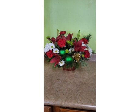 Christmas Time Flower Arrangement