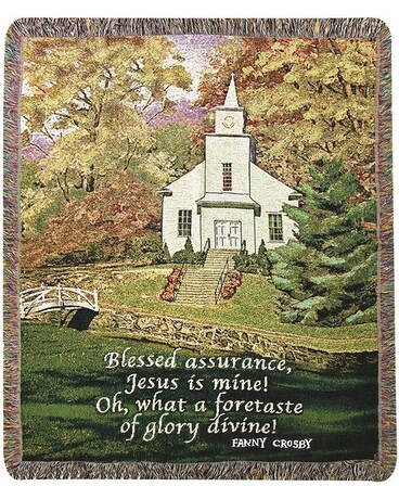 Hazel's Church Tapestry Blanket Throw Gifts