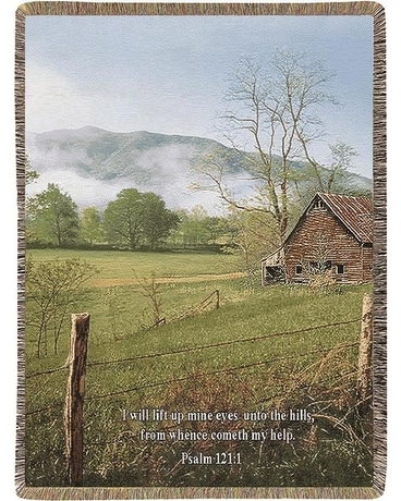 I Lift My Eyes Tapestry Blanket Throws Gifts