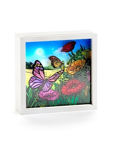 Butterfly & Wildflower LED Light Box Gifts