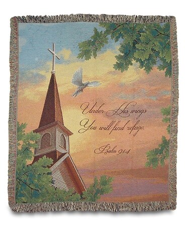Under His Wings Tapestry Blanket Throw Gifts