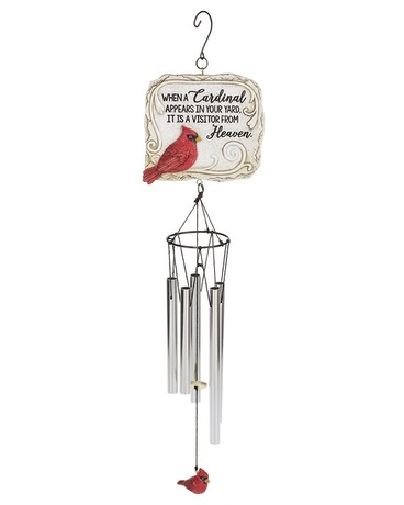 Visitor from Heaven - Cardinal Windchime Gifts