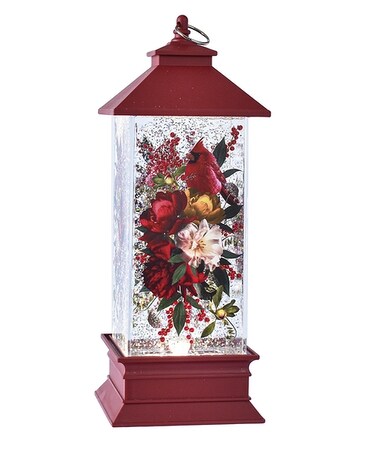 LED Light Up Shimmer Floral Lantern Gifts