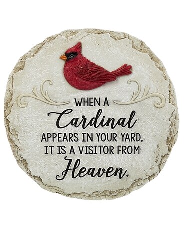 When a Cardinal Appears in your yard Garden Stone Gifts