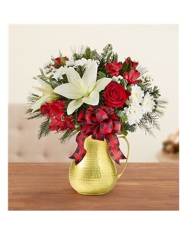 Country Christmas Flower Arrangement