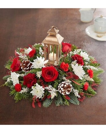 Let It Glow Centerpiece Flower Arrangement