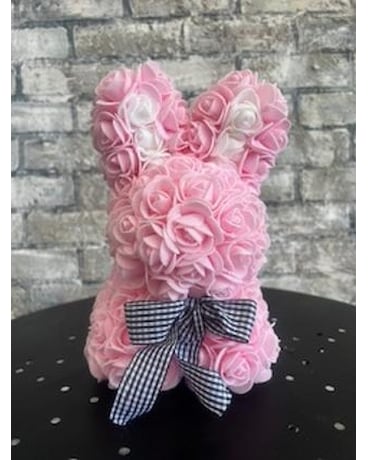 Flopsy the Bunny Pink Flower Arrangement