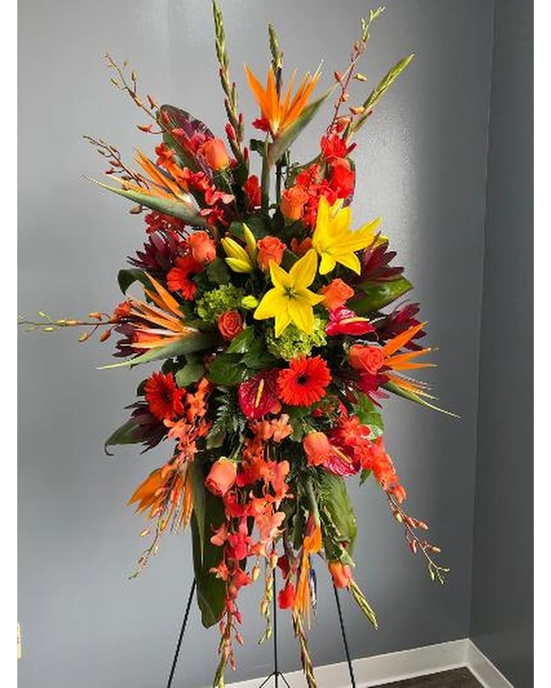 その他 Sunlounger/Catwalk,Mediterranean Flower Tropical Heaven Standing Spray in Orlando FL - Harry's Famous Flowers