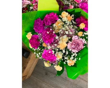 Lasting Flowers - Carnations Flower Arrangement