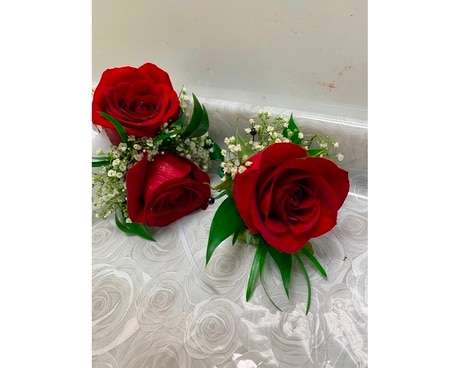 Wrist corsage and boutonnière Set Flower Arrangement