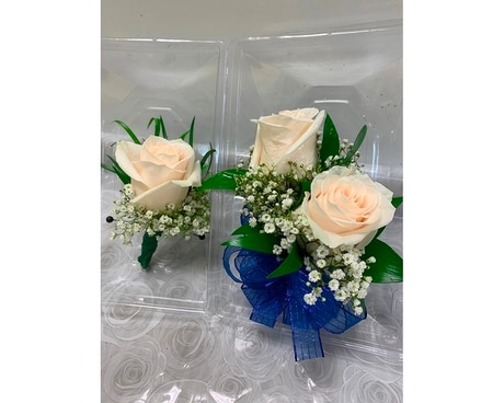 Wrist Corsage and Boutonnière Set Corsage
